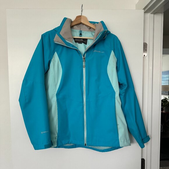Eddie Bauer weatherproof shell jacket blue medium - Picture 1 of 4